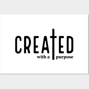 Created With a Purpose, Christian, Self Love, Easter, Worthy, You Matter, Religious, Faith, Jesus Posters and Art